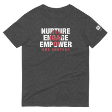 Load image into Gallery viewer, Cancer Fighters "Nurture Engage Empower" T-Shirt